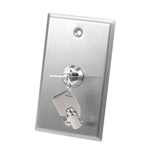 מתג נעילה/כיבוי מפתח מתג חירום דלת שחרור עבור בקרת גישה לוח הר עם 2 מפתחות