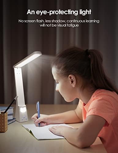 למד שולחן קטן קליל מעונות במכללה סוללה מנורות ניידות חדרי שינה ילדים בקרת נגיעה בקריאה מתקפלת על פונקציה