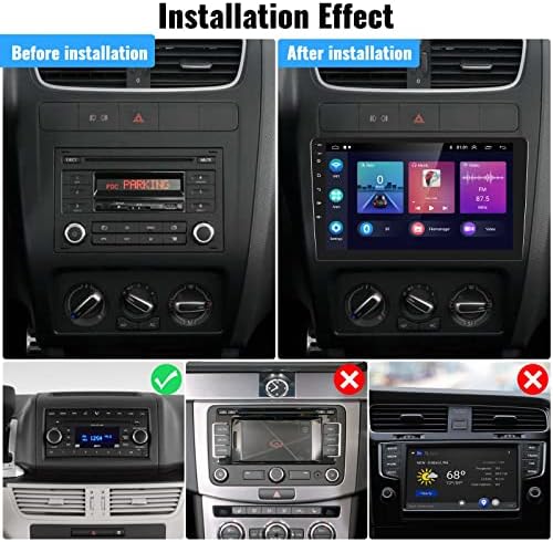 7 אינץ 'אנדרואיד 11 רדיו רדיו סטריאו עם Apple Carplay אלחוטית Android Auto Multimedia נגן עם יחידת ראש Bluetooth
