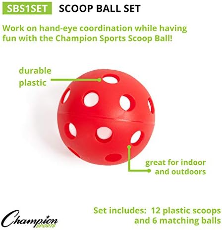 סט כדורי סקופ ספורט אלוף: משחק מדשאה קלאסי חיצוני ומשחק ילדים ב 6 צבעים שונים