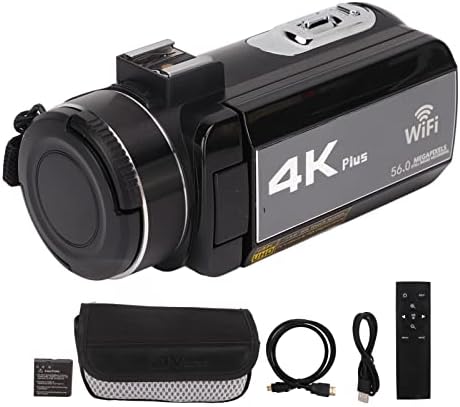 מצלמת מקליט וידאו, קל משקל IR Vision 4K 56MP מצלמת Vlogging HD לנסיעות