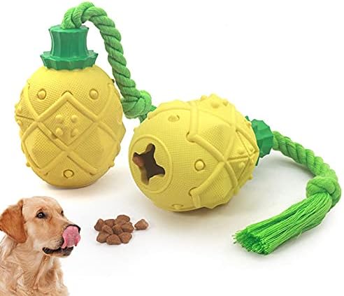 AOOF חיית מחמד מספקת צעצועי אננס גומי נושך מזון חסר צעצועים נושכים כלבים אינטראקטיביים