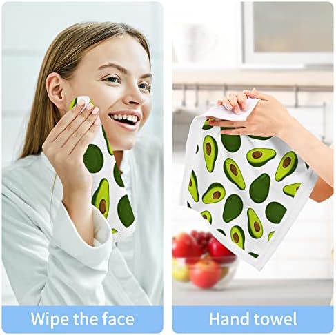 Kigai 2 Pack Avocado Defice Shumslass - מגבות פנים רכות, מגבות כושר, איכות מלון וספא, מגבות אצבעות כותנה