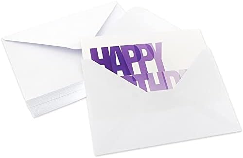 הטוב ביותר נייר ברכות 48 חבילה שמח יום הולדת כרטיסי בתפזורת תיבת סט עם מעטפות, ריק בתוך לסטודנטים,