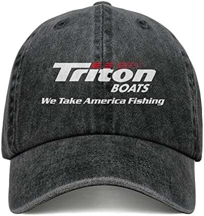 גברים ג'ינס משאית כובעי Triton-Boats-Logo-Dad Hat Vintage Vintage מתכווננים כובעי כדור רצועה