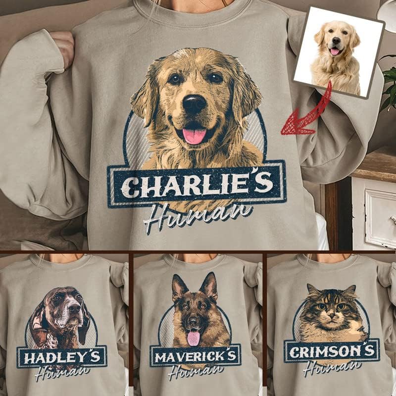חולצת כלבים בהתאמה אישית של פאוורטס וינטג ' - חולצות כלבים בהתאמה אישית לגברים ונשים