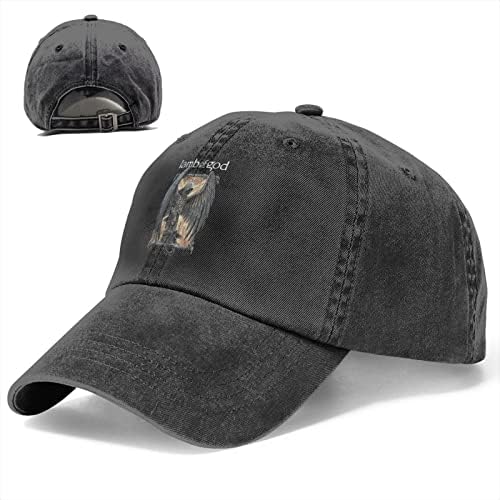 כבש רוק של אלוהים להקת בייסבול כובע לגברים נשים בציר בייסבול כובעי חיצוני ספורט כותנה אבא של כובע שחור
