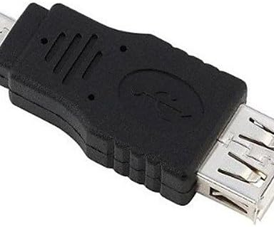 USB2.0 סוג A נקבה למיקרו USB סוג B זכר מתאם מתאם מתאם 5 סיכות