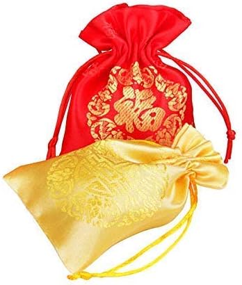 Fengshuige Tallisman סיני פנגשוי כרטיס הזהב אלוהי העושר - הגנה על כרטיס קמיע + 1 שקית מזל