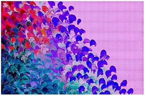 שטיחי שטח ארוגים דיא נוצ 'ה, שטיחי מטבח, שטיחי אמבטיה מאת ג' וליה די סנו יצירה בצבע ברי גדול מאוד 4 על