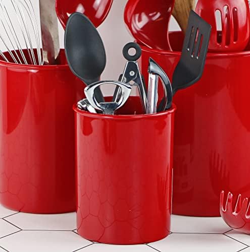 רסטון לויד תכליתי תשמיש מחזיק ארגונית עבור קטן כלים, כלי או סכום, מיני חרס, אדום