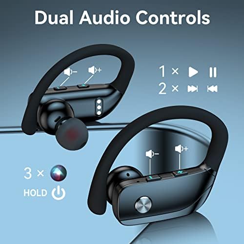 FK מסחר באוזניות אלחוטיות עבור ZTE AXON 40 אוזניות Ultra Bluetooth 48 שעות משחקות אוזניות ספורט אחוריות