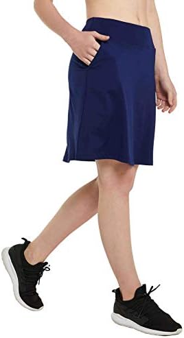 Honorasorx Women Skorts Skorts באורך הברך חצאיות סיבתיות חצאיות עם חצאית גולף בכיסים פלוס גודל Skorts