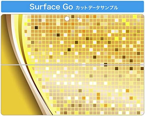 כיסוי מדבקות Igsticker עבור Microsoft Surface Go/Go 2 עורות מדבקת גוף מגן דק במיוחד 001943 דפוס פשוט צהוב פשוט
