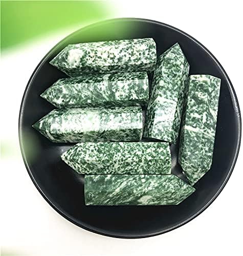 Binnanfang AC216 3 PCS צמינג טבעי HAI נקודת נקודה ירוקה ריפוי קולקציית אבן מינרלית תפאורה אבנים