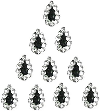 ירידת דמעה של קריסטל מצח ביינדיס 10 חבילות פרימיום פנים תכשיטים של בינדי תכשיטים לשימוש חוזר במקל