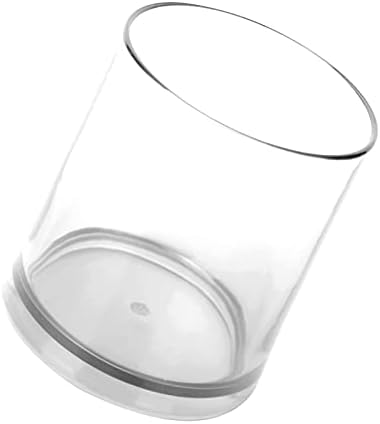 300 מיליליטר פלסטיק משקפיים, ברור אקריליק לגיבוב שתיית משקפיים בלתי שביר נייד כוסות לשימוש חוזר עגול