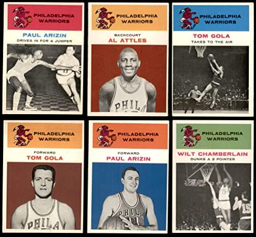 1961-62 Fleer Philadelphia Warriors קבוצת פילדלפיה לוחמים VG/Ex Warriors