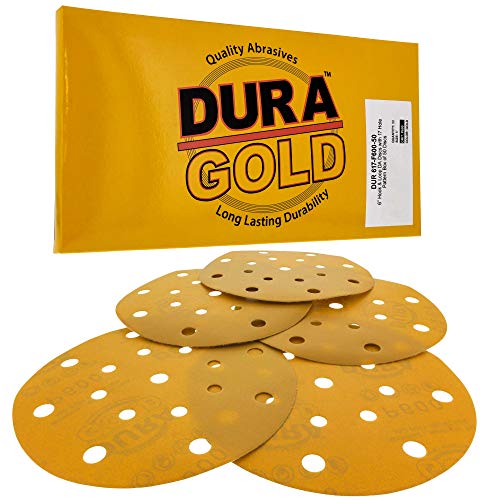 Dura-Gold 6 ”600 דיסקי נייר זכוכית חצץ ורפידות ממשק צפיפות רכה