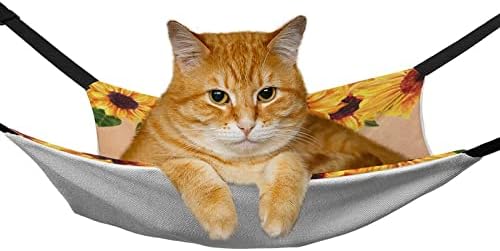חתול מיטת חמניות לחיות מחמד כלוב ערסל לנשימה תליית מיטת עבור חתלתול גור ארנב החולדה 16.9 איקס 13