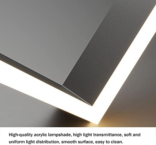 ZXRLHPI מודרני מט מט ריבוע שחור נברשת LED לסלון 69W/102W גובה מתכוונן מתקן תאורה מתקן עמעום