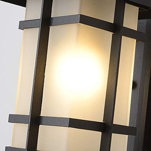 HNXNR אופנה חיצונית מנורת קיר פטיו מרפסת מרפסת קיר פנטר פנס פנס קיר מתכת גופי תאורה תאורה אמנות תפאורה
