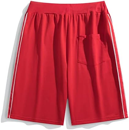 מכנסי כדורסל Wenkomg1 לגברים, חסימת צבע יבש מהירה גזעים קלים משקל קל משקל אלסטיים המותניים המותניים