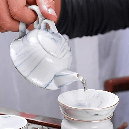 קומקום Teapot SET SET SET SIMPLE תבנית שיש קרמיקה קומקום דיו צבעי קומקום קומקום קומקום