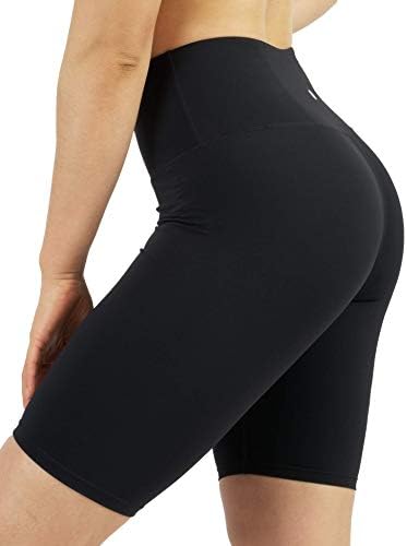 מכנסיים קצרים של אופנוענים של אג'יסאי לנשים, דחיסת אימון היוגה המותניים הגבוהה במותניים קצרים-9 -9