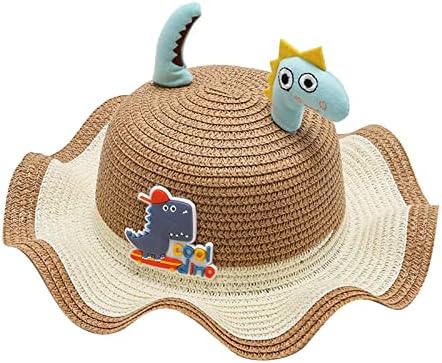 ילדים מתכוונן סנטר רצועת שמש כובעי קיץ אביב שמש כובע חמוד קריקטורה חיצוני חוף דלי כובע יילוד שמלה
