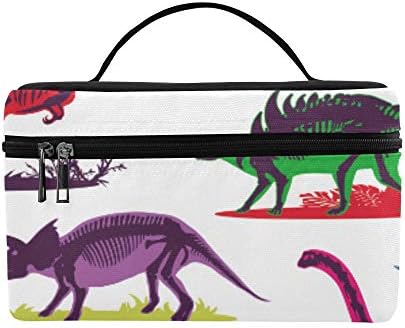 סט צלליות דינו שלדים דינוזאורים פוסי דפוס קופסא ארוחת הצהריים תיק הצהריים מחזיק מבודד הצהריים תיק צידנית