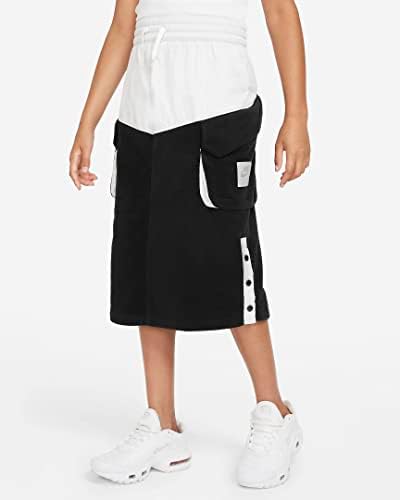 חצאית נייקי ספורט בגדי ספורט בילדים גדולים שחור/לבן/לבן
