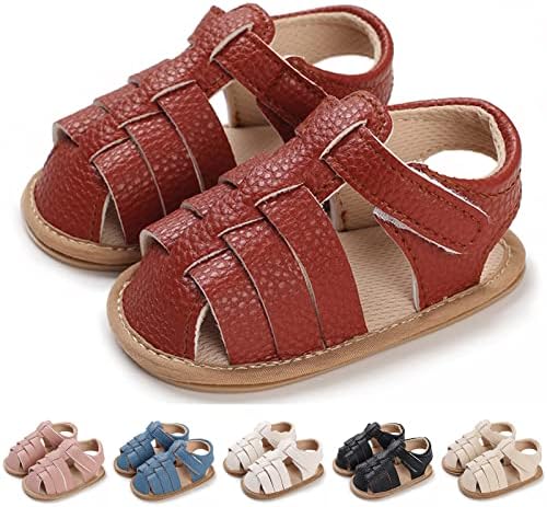 ילדי אביב וקיץ נעלי פעוטות תינוקות ונערות סנדלים עגול בוהן.
