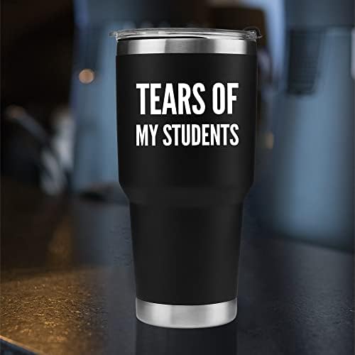 דמעות של התלמידים שלי ואקום מבודד כוס מורה מתנות תלמיד מצחיק מכללת פרופסור סיום הערכה כלי שתייה
