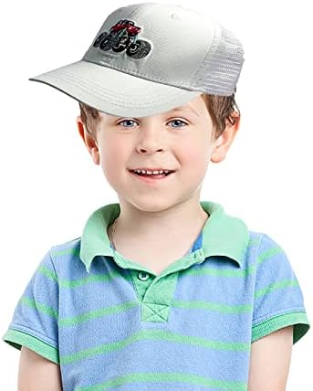 ילדים נהג משאית כובע רשת חזרה פעוט בייסבול כובע כובע לבנים 2-8 שנים שחור
