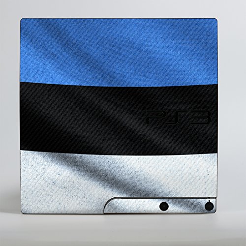 סוני פלייסטיישן 3 דק עיצוב עור דגל של אסטוניה מדבקות מדבקת עבור פלייסטיישן 3 דק
