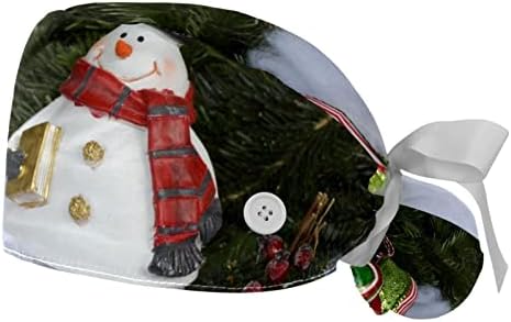 כובע עבודה עם כפתורים אחות כובע בופנט עץ חג המולד כובע קרצוף שלג בחורף לנשים שיער ארוך