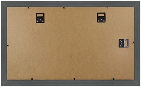 חלל ארט דקו, מסגרת תעודה 11x19.5 עם לבן על מחצלת כפולה זהב למסמכים 8.5x11 ותמונה אחת 5x7, תצוגת הרכבה על קיר