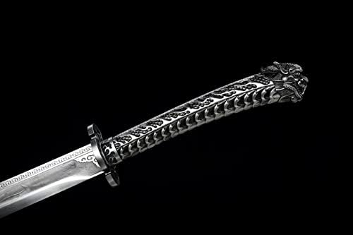 חרב LQHS חרב זנב שור סיני, Broadsword, צ'ינג דאו אורך 33 דרקון טייגר דאו קרב מוכן