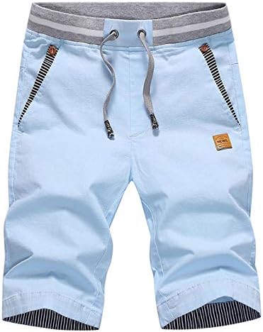 מכנסיים קצרים של יום שני של מכנסיים קצרים קלאסיים קלאסיים בקיץ חוף קיץ עם מותניים אלסטיים וכיסים