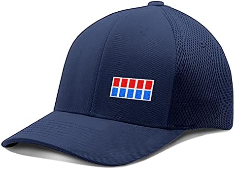Bustedtees קצין אימפריאלי FlexFit Hat כובע בייסבול ללבוש לגברים גמיש נושם בכושר אולטרה -סיבר