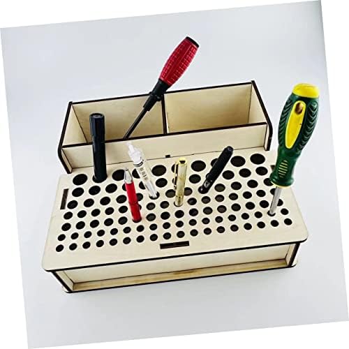 CABILOCK 103 DIY מחזיק כלים מעץ קופסא עור מחזיק כלים לעור מכין כלי אגרוף מארגן עור מלאכה מלאכה
