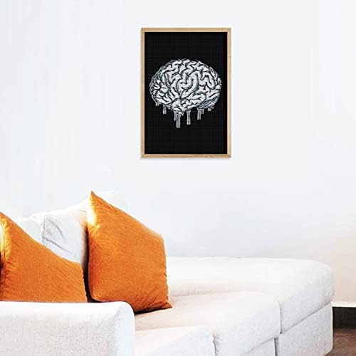 פופ ארט מוח דקורטיבי ערכות ציור יהלומים מצחיק 5D DIY DIY מקדחה מלאה נקודות יהלום ציורים עיצוב הבית 8 X12