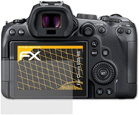 מגן מסך Atfolix התואם לסרט הגנת המסך של Canon EOS R6, סרט מגן אנטי-רפלקטיבי וסופג זעזוע FX