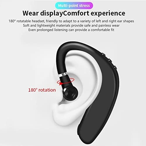 אוזניות Bluetooth אלחוטיות Archuu, אוזניות לובשות ללא כאבים, אוזניות וו אוזניים, קל משקל, אוזניות