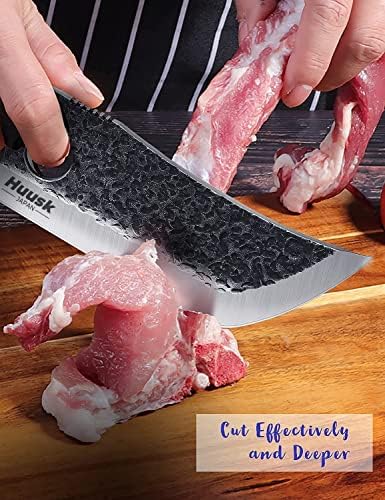 משודרג ויקינג סכיני יד מזויף קצבי סכין צרור עם אוס-10 דמשק פלדת בישול סכין