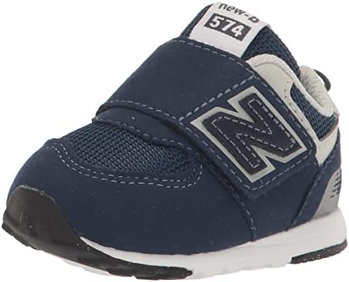 New Balance Baby Boys 574 V1 New-B Sneaker Sneaker, NB Navy/White, 4 תינוקות