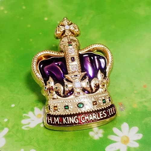 אלוהים להציל את מלך צ ' ארלס השלישי הכתרת פין תג סיכת זהב עיצוב מזכרות