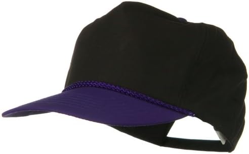 כובע גולף פופלין - סגול שחור