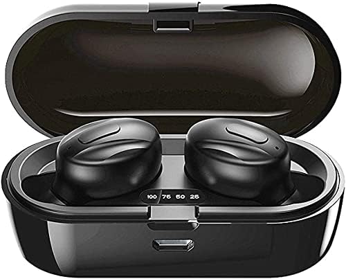 Hoseili 【2022NEW EditionBluetooth אוזניות. Bluetooth 5.0 אוזניות אלחוטיות אלחוטיות באוזניים מיקרופון מיני-אוזניות